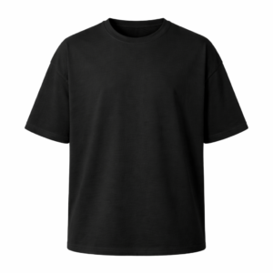 Playera oversize personalizada color negro