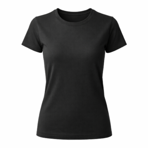 Playera femenina personalizada color negro