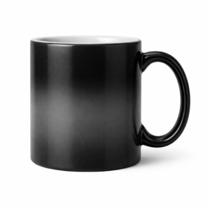 Taza mágica personalizada color negro