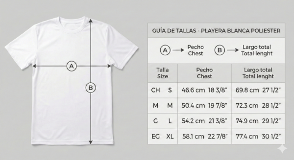 Playera blanca personalizada espalda — Micelio Create, hecho en CDMX