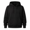 Sudadera personalizada negra frente — Micelio Create, hecho en CDMX