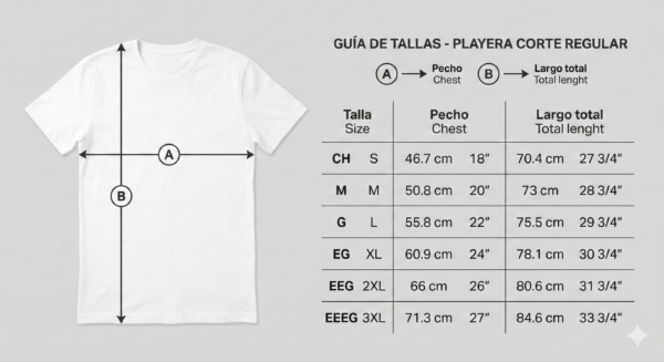 Playera corte regular personalizada espalda — Micelio Create, hecho en CDMX